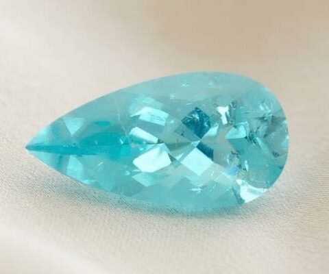 Natural Paraiba Tourmaline Pear Cut Gemstone