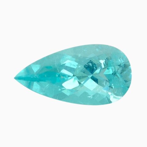 Natural blue-green Paraiba tourmaline gemstone