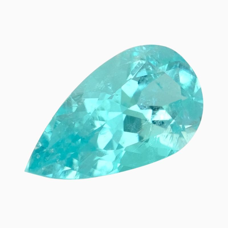 Natural blue-green Paraiba tourmaline gemstone