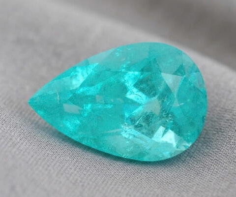Natural Paraiba Tourmaline Pear Cut Blue Gemstone