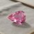 Natural pear cut pink sapphire gemstone top view