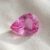 Natural pear cut pink sapphire gemstone top view