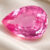 Natural pear cut pink sapphire gemstone top view