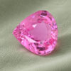 Natural trillion cut pink sapphire gemstone top view