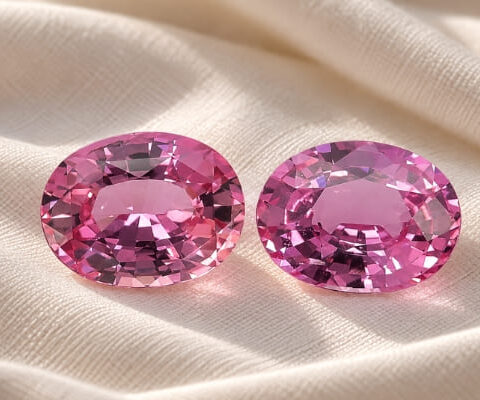 Pink Sapphire Matching Pair