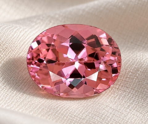 Oval Vivid Pink Tourmaline
