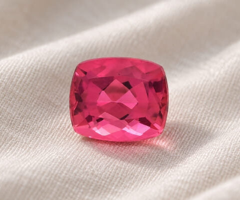 Cushion Hot Pink Tourmaline