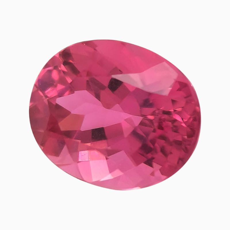 Natural rich pink tourmaline gemstone