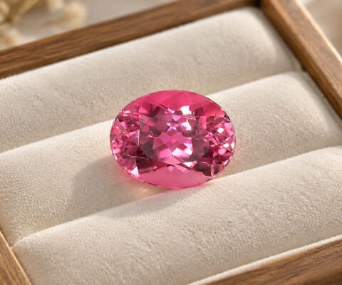Oval Intense Pink Tourmaline