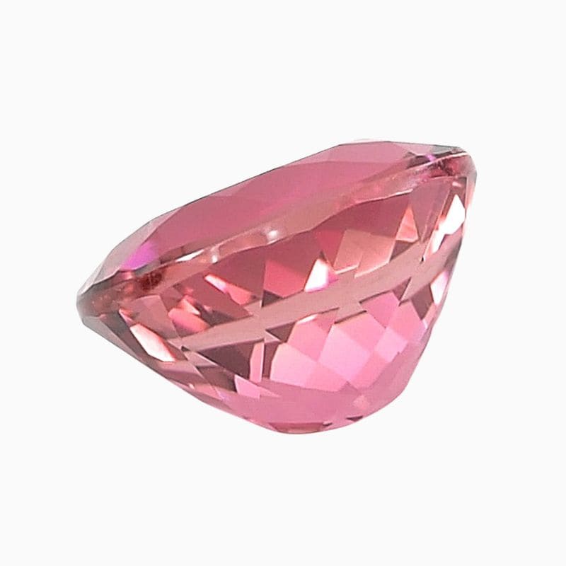 intense pink tourmaline gemstone