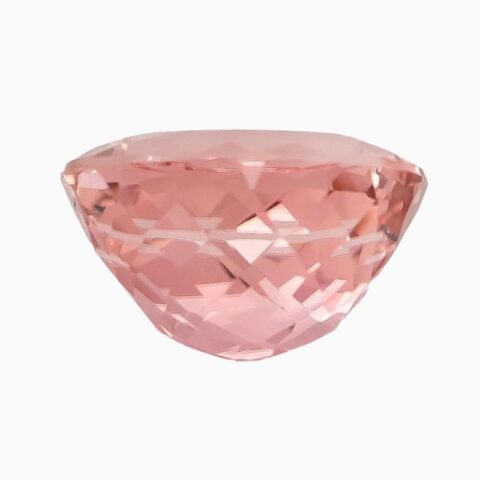 Natural radiant pink tourmaline gemstone