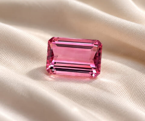 Octagonal Blush Pink Tourmaline