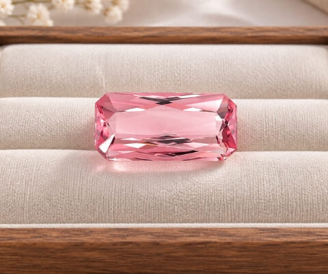 Rectangular Reddish-Pink Tourmaline