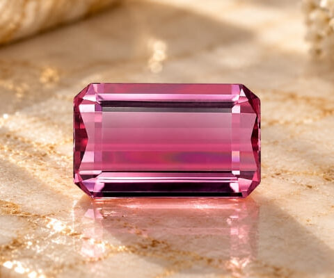 Baguette Reddish-Pink Tourmaline