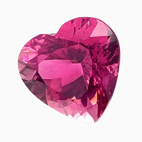 Natural hypnotic pink tourmaline gemstone
