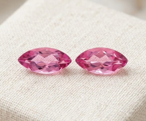 Pink Tourmaline Pair