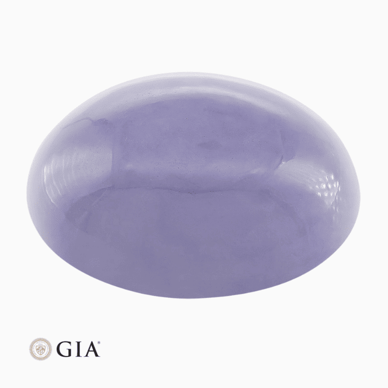 Natural lavender purple jadeite jade gemstone