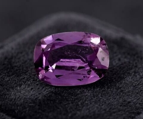Natural Purple Sapphire Cushion Cut Gemstone