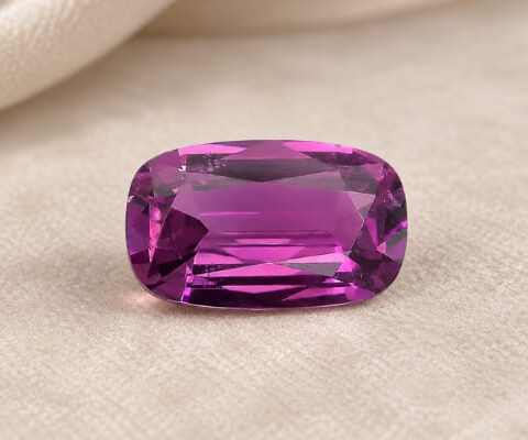 Natural Pinkish Purple Sapphire Cushion Cut Gemstone