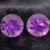 Natural Purple Sapphire Matching Pair Round Cut Gemstones