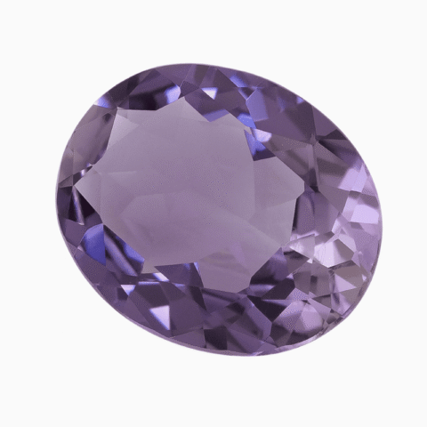 Natural delicate purple scapolite gemstone