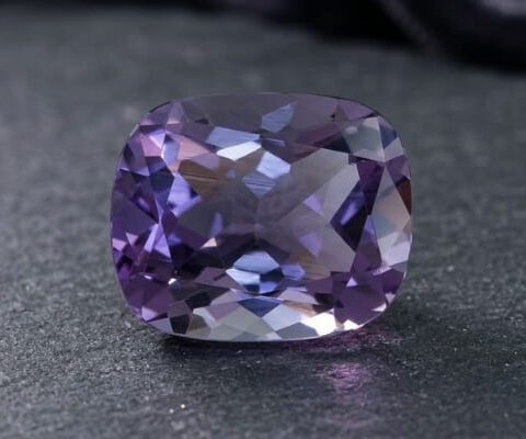 Natural Purple Scapolite Cushion Cut Gemstone