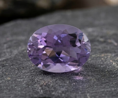 Natural Light Purple Scapolite Oval Cut Gemstone