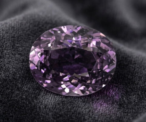 Natural Purple Spinel Oval Cut Gemstone