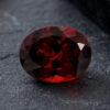 Natural Deep Red Zircon Oval Cut Gemstone