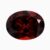 Natural deep red zircon gemstone