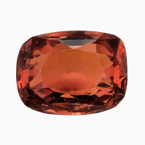 Natural rich red zircon gemstone