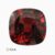 Natural red cushion zircon gemstone