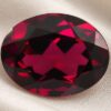 Natural Deep Red Rhodolite Garnet Oval Cut Gemstone