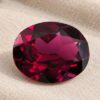 Natural Deep Red Rhodolite Garnet Oval Cut Gemstone
