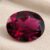 Natural Deep Red Rhodolite Garnet Oval Cut Gemstone
