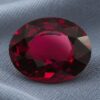 Natural Deep Red Rhodolite Garnet Oval Cut Gemstone