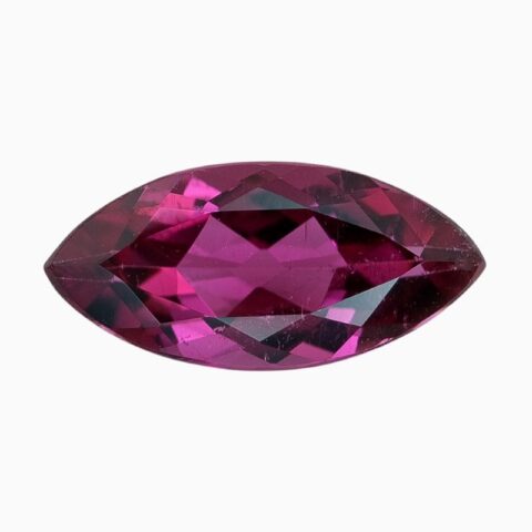 Natural rich pinkish-red rubellite gemstone