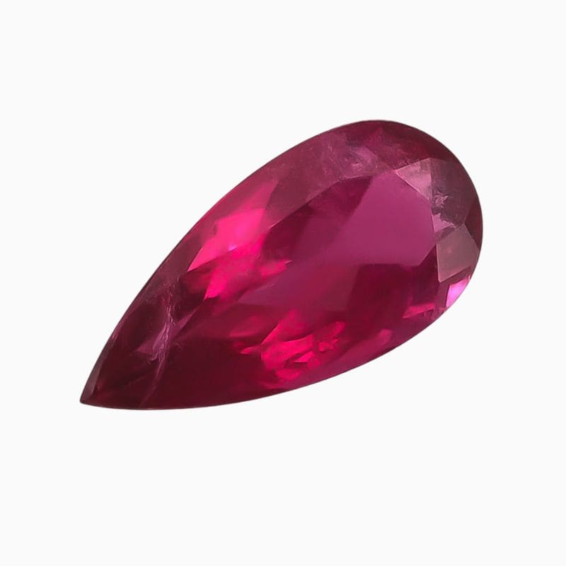 Natural pink rubellite tourmaline gemstone