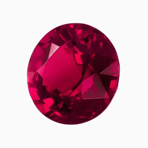 Natural reddish-pink rubellite gemstone