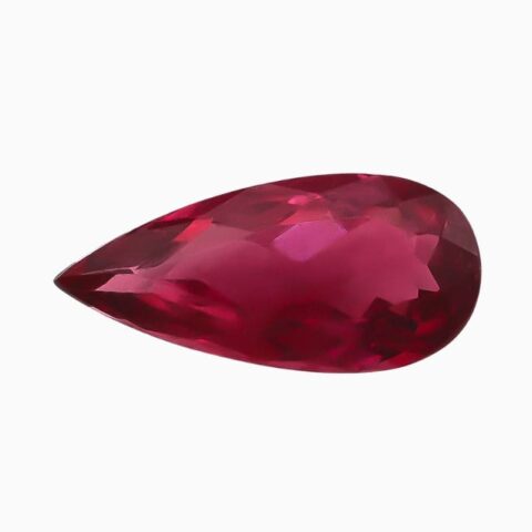 Natural red rubellite tourmaline gemstone