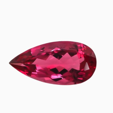 Natural pink rubellite tourmaline gemstone