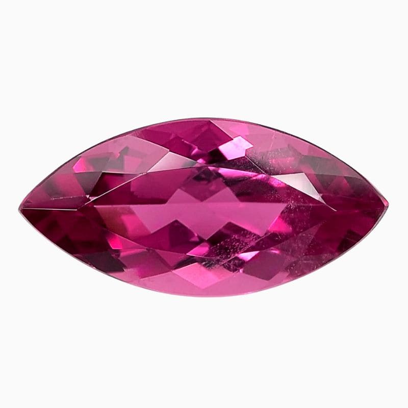 Natural vibrant pink rubellite gemstone