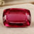 Natural Red Rubellite Tourmaline Gemstone Front View