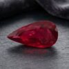 Natural Red Rubellite Tourmaline Gemstone Angled View