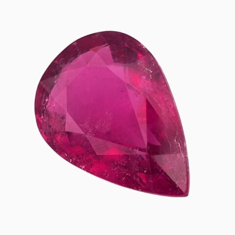 Natural pink rubellite gemstone