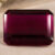 Natural Deep Red Rubellite Tourmaline Emerald Cut Front View