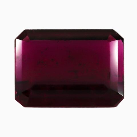 Natural deep red rubellite gemstone