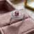 Ruby Pink Enamel Diamond Ring