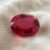Natural Red Ruby Oval Cut Gemstone Front View