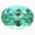 Natural sea-foam green oval tourmaline gemstone
